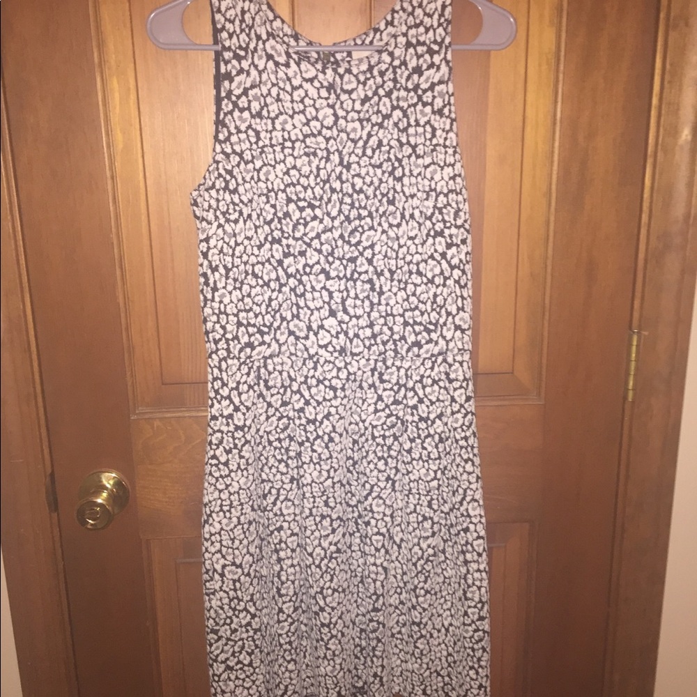 Black&White Floral Tank Dress